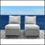 Chaise de patio avec coussins entièrement assemblée