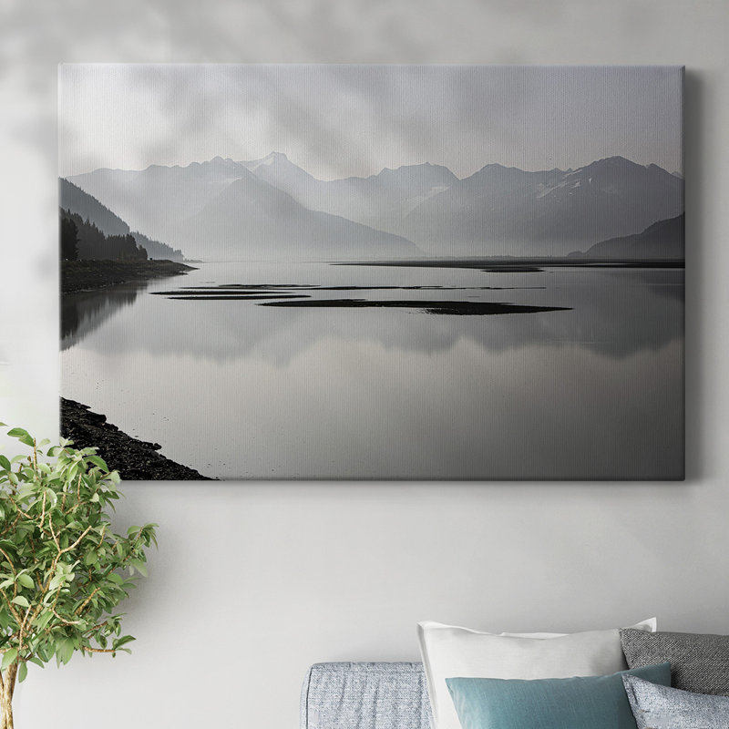 «Curve Mountains», toile tendue avec châssis, H 12 po x l 18 po