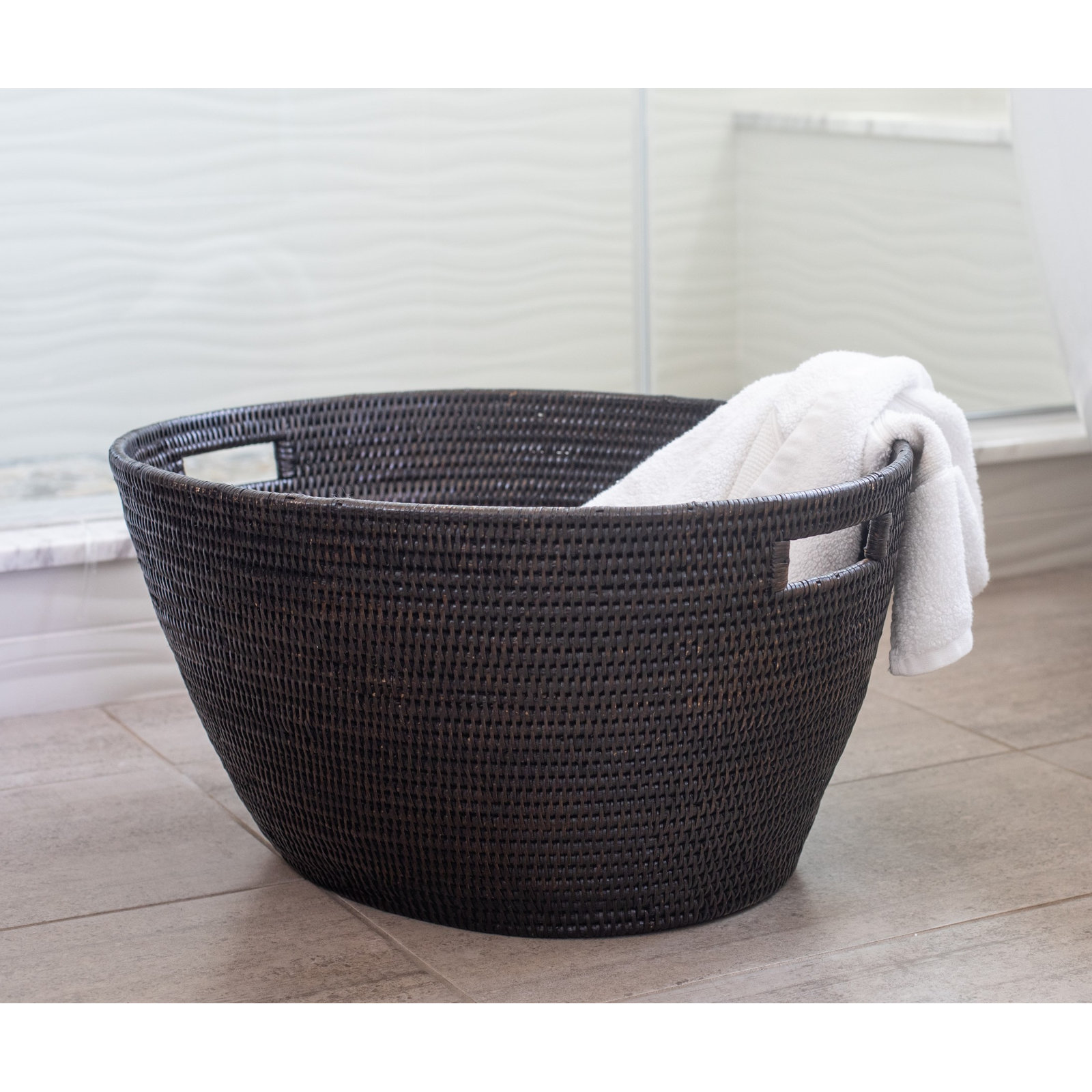 Rael Laundry Basket, Espresso