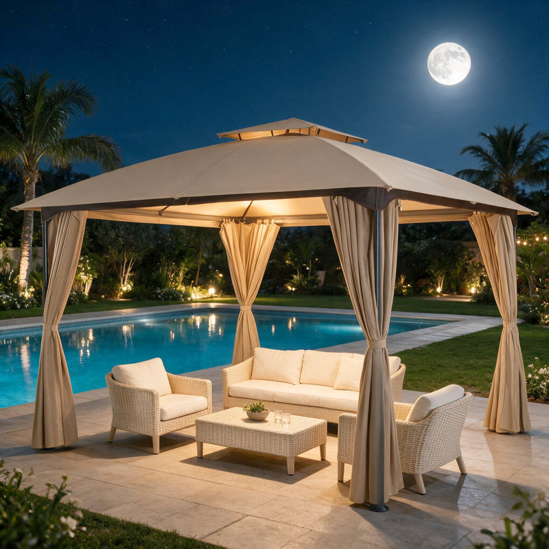 10 Ft. W x 10 Ft. D Steel Pop-up Gazebo