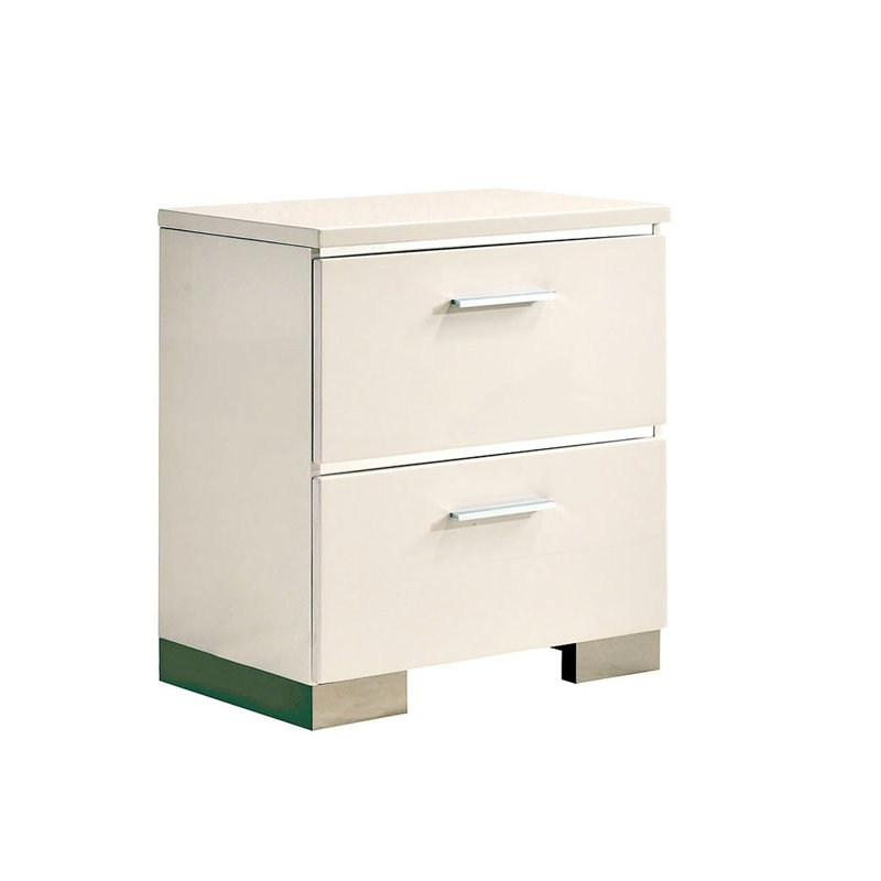 Table de chevet Modern, Blanc