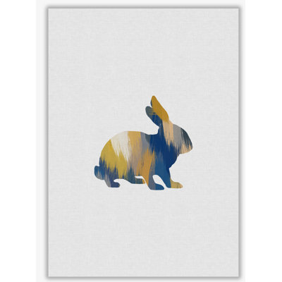 Rabbit Blue & Yellow - Print