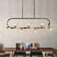 Grand lustre linéaire 15 lumières Spoutnik