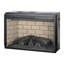 Foyer infrarouge à quartz - style brique et bûche de bois, puissance thermique de 1 500 W, 4 options de luminosité de la flamme, chauffage protégé et chauffage réglable