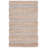 Ifeoluwapo Natural Fiber Flat Weave Jute/Cotton Geometric Rug in Light Blue/Natural-1264389876