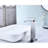 Bathroom Sink Faucet With Waterfall Stream And Finish Stainless Steel Spout For Easy Adjustment-124304138