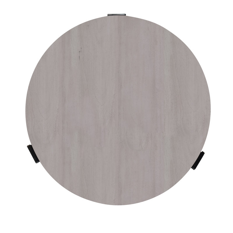 Caribe Solid Wood End Table, Peninsula, Gray