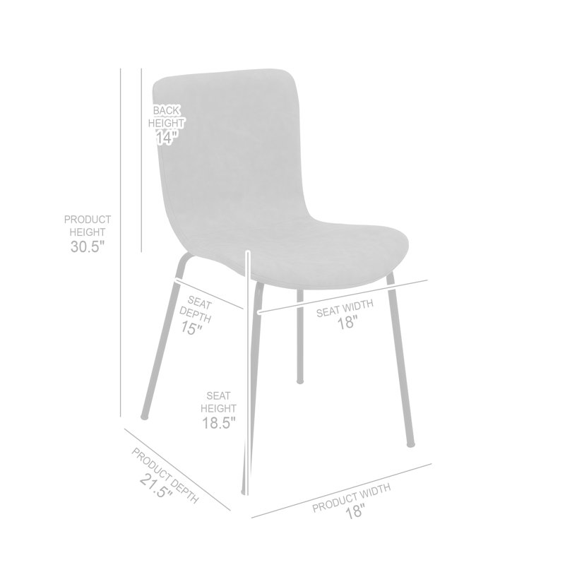 Chaise d'appoint Fetzer, Gris
