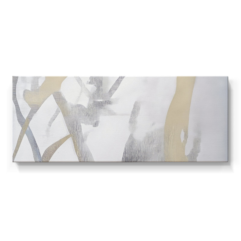 Série abstraite-DL XXXIV- Toile tendue avec châssis - Prêt à accrocher, H 12 po x l 30 po