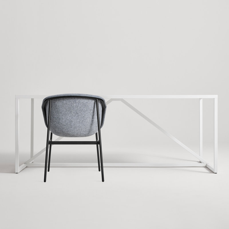 Past Life Upholstered Arm Chair, Light Gray, Black