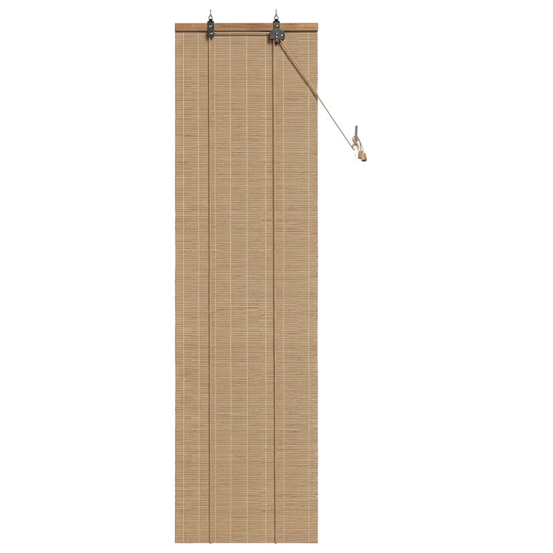 Bamboo Roller Blind, Brown, 70 cm W x 220 cm L