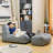 Premium Memory Foam Bean Bag Sofa with Ottoman-1104814670