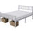 Minimalist Metal Bed Frame with Slatted Headboard-682358409-800080578