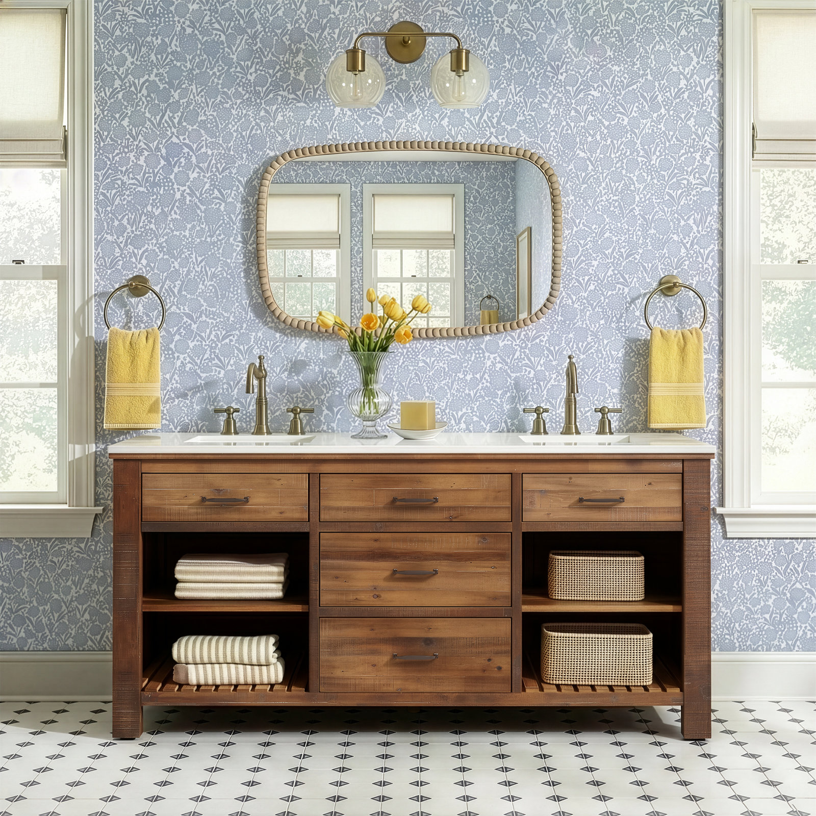 Marlie 72'' Double Bathroom Vanity