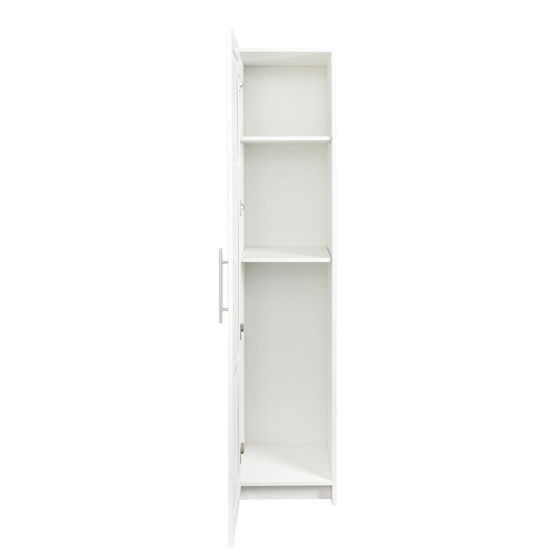 Armoire de rangement murale empilable, P 15,75 po x l 15,75 po x H 70,87 po, blanc