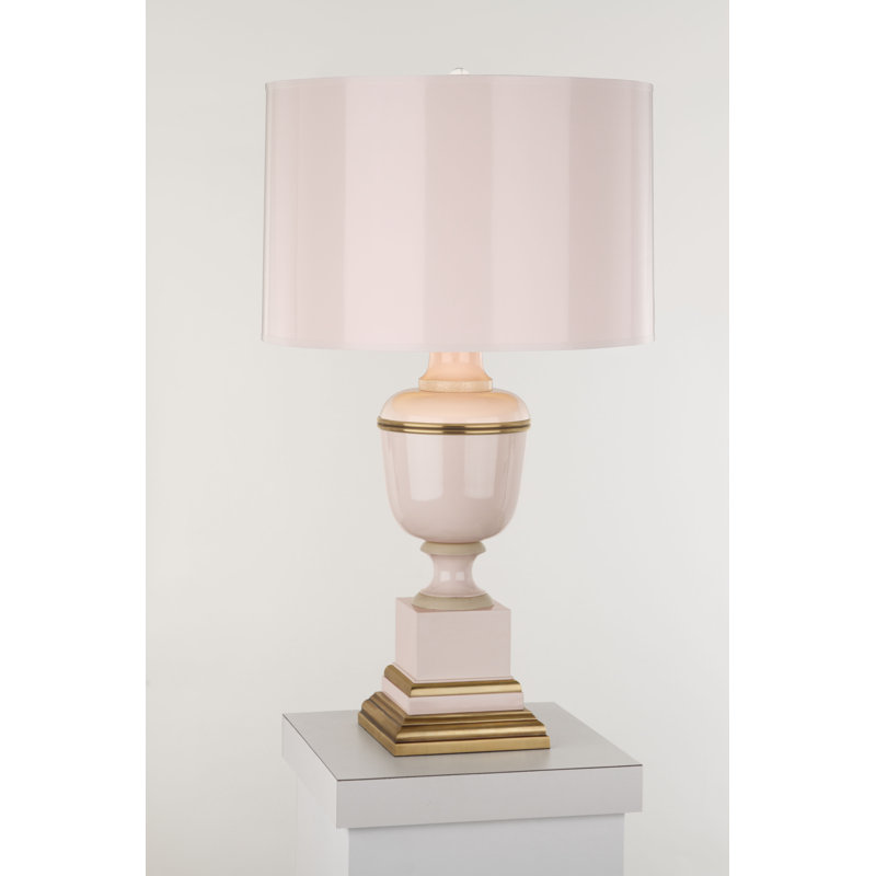 Annika Metal Table Lamp, 24'' H x 13.5" W x 13.5" D, Blush, Blush