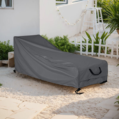 Gibson Outdoor Slope Chaise Lounge Cover With Breathable Vents, Handles, And Weather-Resistant Fabric by Latitude Run