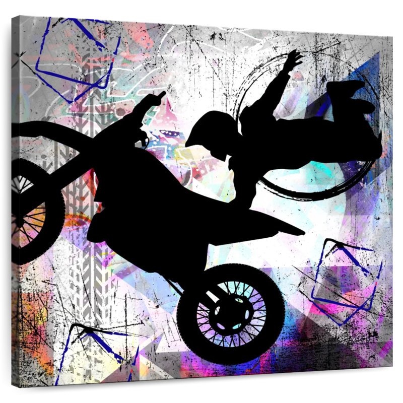 Sireci Extreme Motocross III, 16" H x 16" W