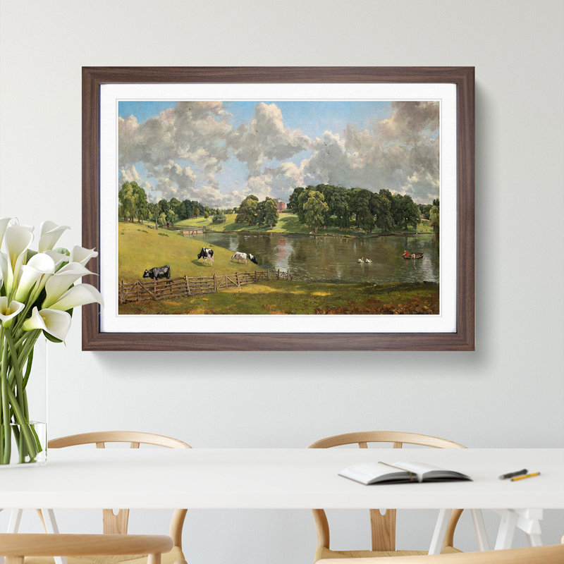 Wivenhoe Park in Essex by John Constable - Framed Print, 27cm H x 36cm W x 2cm D, Walnut Framed