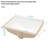 Ceramic Bathroom Sink With Overflow - Undermount, Modern, Sleek For Different Locations 19.7X14 Undermount Stain , Smooth Multiple Spaces