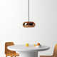 Single Light Glass Dimmable LED Pendant