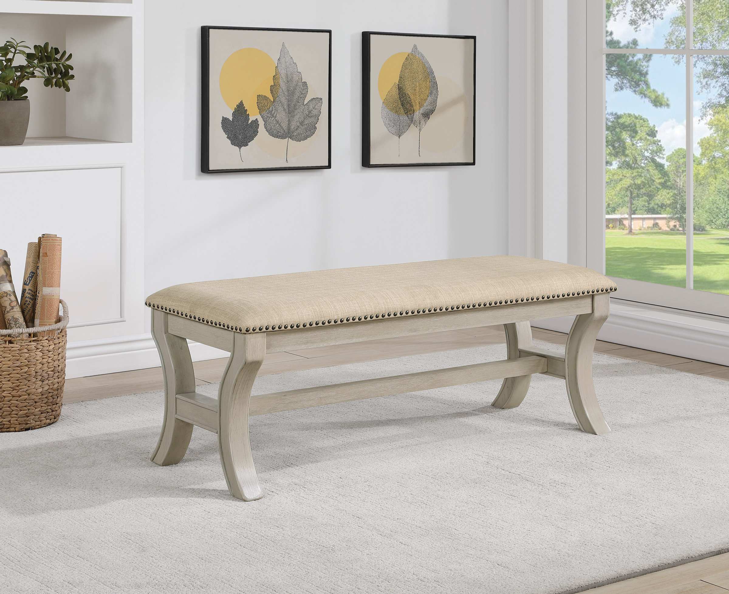 Rosalind Wheeler Altynay Upholstered Bench & Reviews | Wayfair