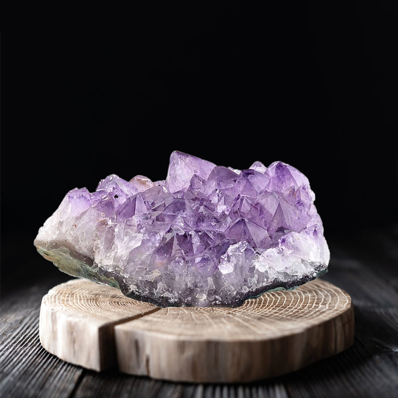 Grands amas d'améthyste Eternity | Mauve, H 3 po x l 8 po x P 9 po