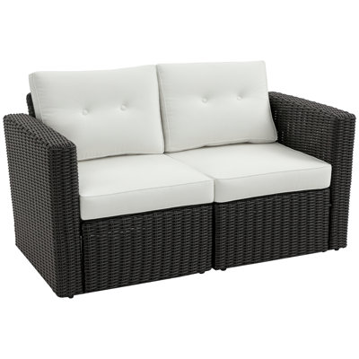 27.3'' Wide Patio Sofa with Cushions