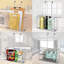 Ensemble de 2 porte-organisateurs de porte / d'armoire à fixation murale dans la cuisine ou le garde-manger pour planche à découper, papier d'aluminium, produits de nettoyage, argent