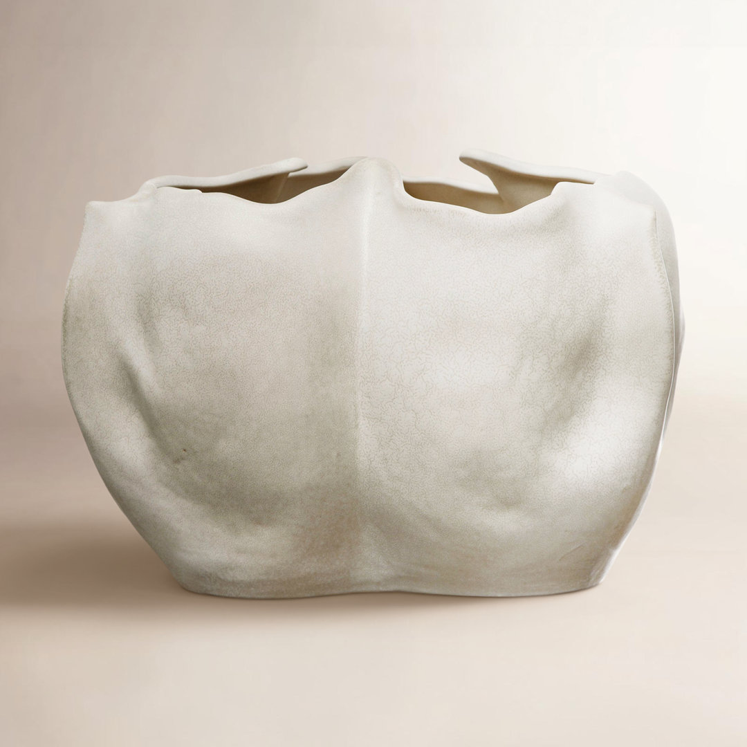 Dannolfo Decorative Organically Shaped Stoneware Planter Ivy Bronx