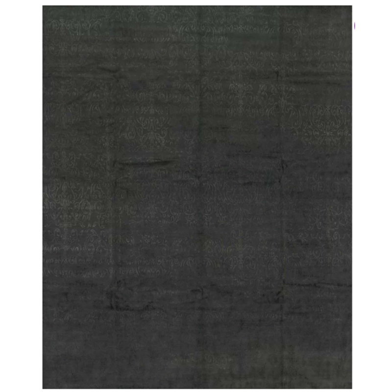 Tapis brun noué la à la main