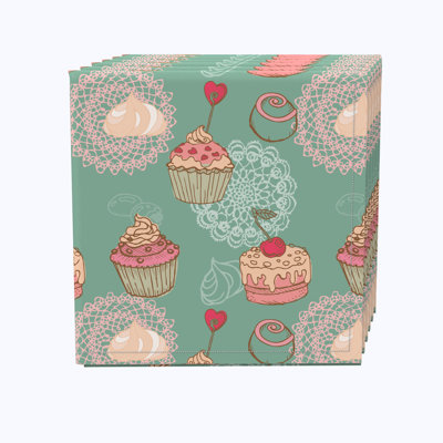 100% Cotton Abstract Square Napkin