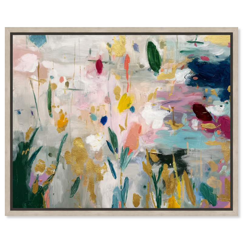 «Vibrant Thicket II», impression murale sur toile encadrée par Art Remedy, cadre en chêne naturel, 24 x 20, 25"H x 21"W