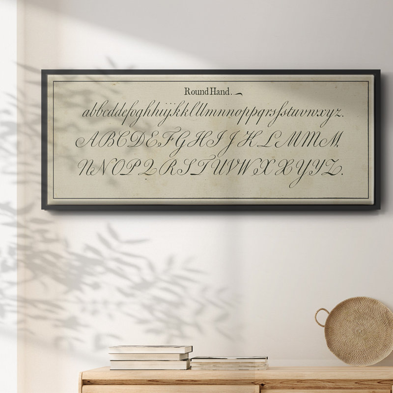 Manuscrit de l'échantillonneur IV - Toile encadrée, H 20 po x l 50 po