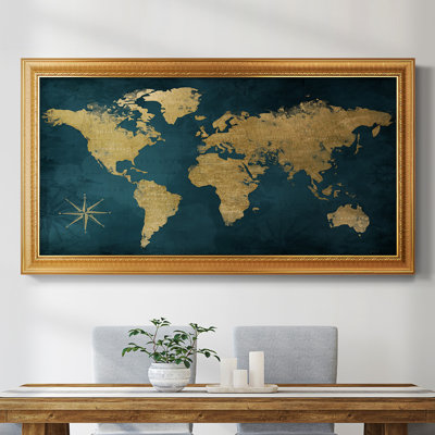 " Navy Gold Map "