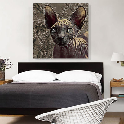 Reproduction d'art graphique sur toile Sphynx Cat Breed