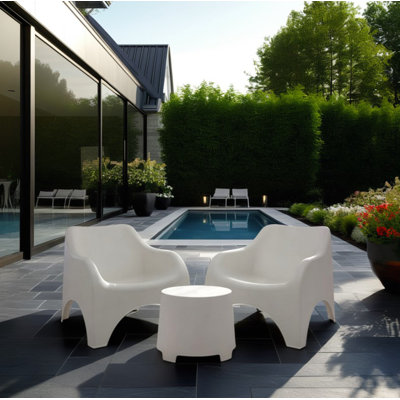Ensemble nuage (2 chaises et 1 table d'appoint)