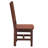 Fireside Lodge Barnwood Artisan Dining Side Chair - Antique Oak Seat