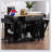 Fluted Kitchen Island with Trash Can Storage, Power Outlets, and Rolling Wheels for Enhanced Mobility and Organization-1805581262