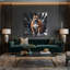 «Dogs Boerboel», art mural sur toile gris-987664452