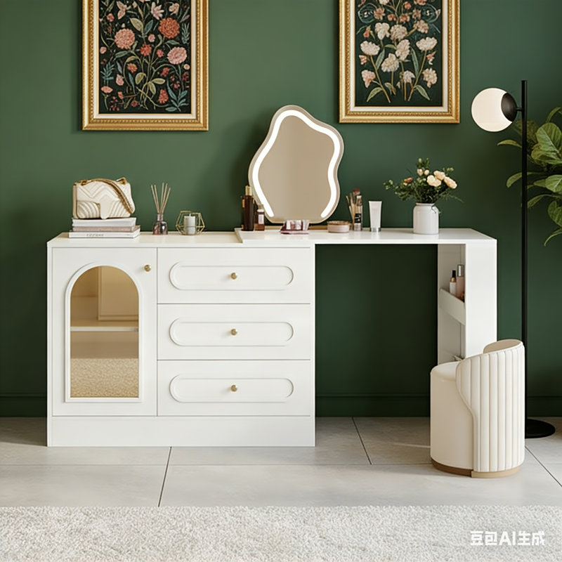 Meuble-lavabo rotatif à 3 tiroirs sans miroir