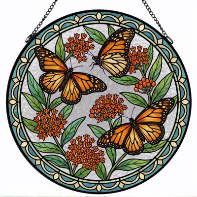 Vitrail de vitrail papillon Butterfly, 7,8 heures