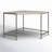 Loki Corner Solid Wood Top Metal Base Writing Desk-88730558