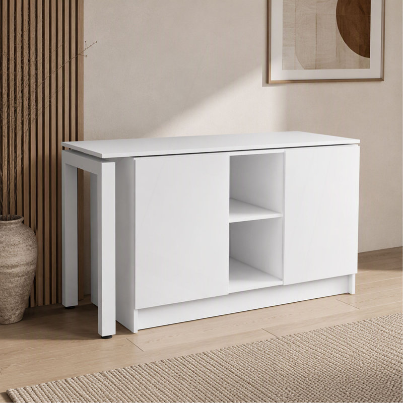 Bureau H 28,5 po, 2 portes, 5 tablettes, 2 pieds, - Bureau à domicile