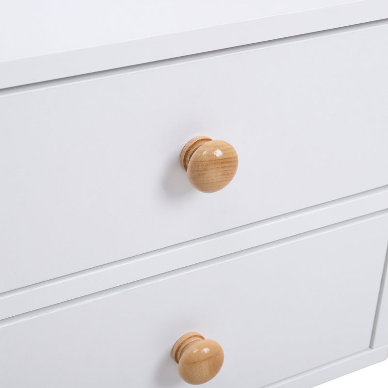 Nehemyah 36.5cm W Manufactured Wood Bedside Table