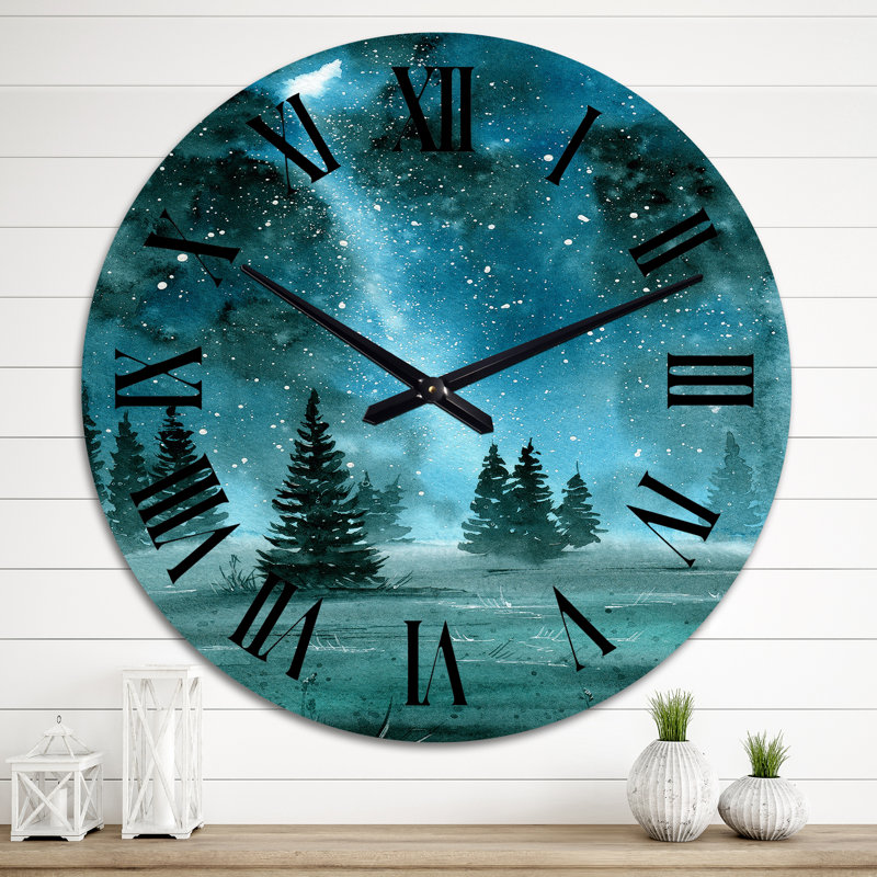 Horloge murale traditionnelle grise, Grand