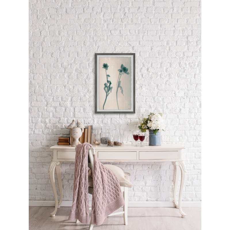 Tall Stems - Single Picture Frame Painting, 61cm H x 41cm W x 3.81cm D