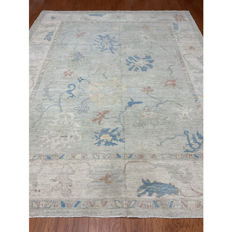 Tapis en laine Oushak fait à la main Herat