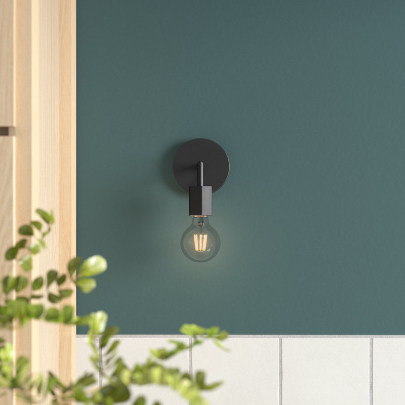 Ebba 1 - Light Dimmable Armed Sconce, Black