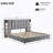 King bed,with reading lamp and USB port, wide headboard,without bedside tables and mattress-610193685